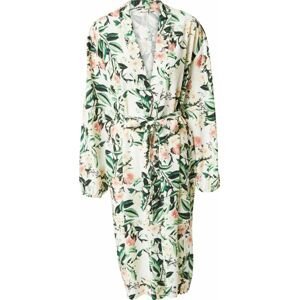 Lindex Kimono režná / tmavě zelená / starorůžová / offwhite