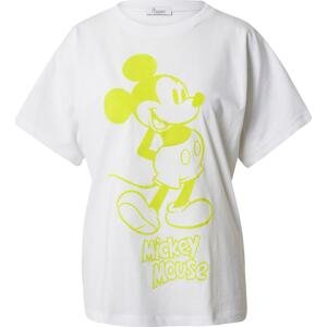 PRINCESS GOES HOLLYWOOD Tričko 'Mickey Mouse' svítivě žlutá / bílá