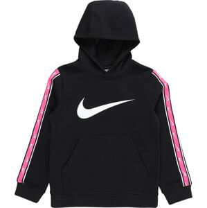 Nike Sportswear Mikina světle růžová / černá / bílá