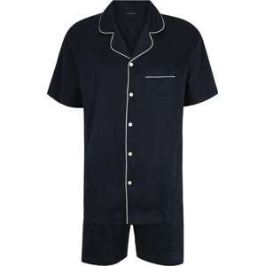 SCHIESSER Pyžamo krátké námořnická modř / bílá