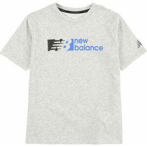 new balance Funkční tričko modrá / šedý melír / černá