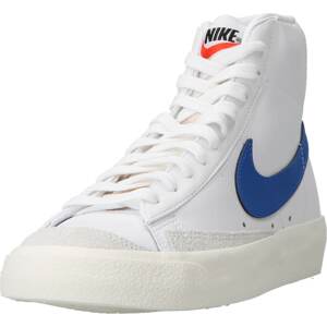 Nike Sportswear Kotníkové tenisky královská modrá / světle červená / bílá