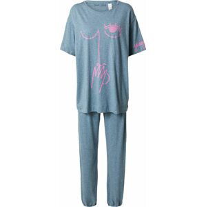 TRIUMPH Pyžamo chladná modrá / pink