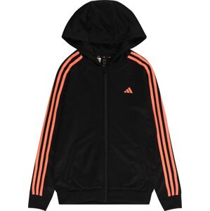 ADIDAS SPORTSWEAR Sportovní mikina lososová / černá