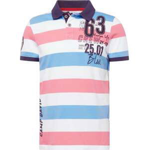 CAMP DAVID Tričko modrá / tmavě modrá / pink / bílá