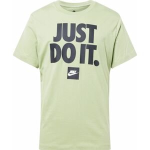 Nike Sportswear Tričko námořnická modř / světle zelená