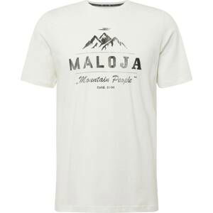 Maloja Funkční tričko 'Ifen' černá / přírodní bílá