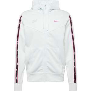 Nike Sportswear Mikina 'Repeat' fialová / černá / bílá