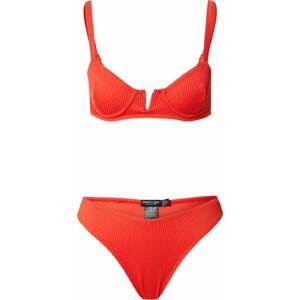 Nasty Gal Bikiny oranžově červená