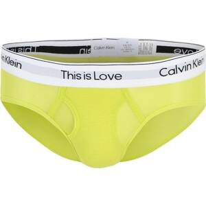 Calvin Klein Underwear Slipy pastelově žlutá / světle šedá / černá / bílá