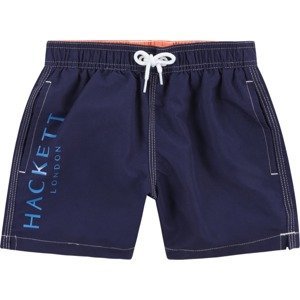 Hackett London Kalhoty 'BRANDED VOLLEY' modrá / tmavě modrá / bílá