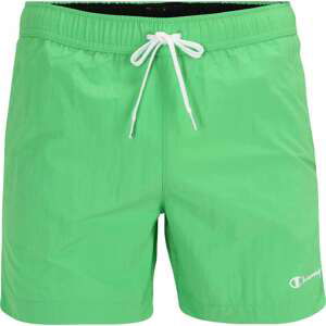 Champion Authentic Athletic Apparel Plavecké šortky světle zelená / bílá