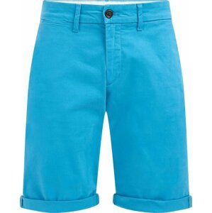 WE Fashion Chino kalhoty azurová modrá