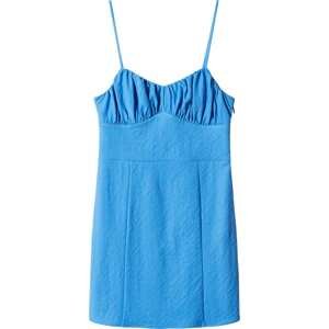 MANGO Letní šaty 'BLAIR' nebeská modř