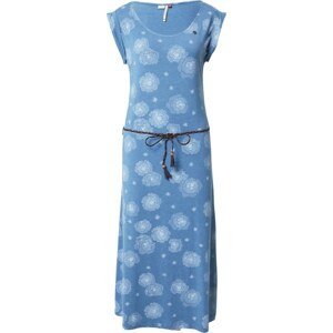 Ragwear Letní šaty 'TAGG' kouřově modrá / bílá