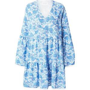 SISTERS POINT Šaty 'SARA' námořnická modř / kouřově modrá / orchidej / bílá
