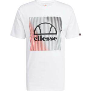 ELLESSE Funkční tričko 'Flecta' šedá / červená / černá / bílá