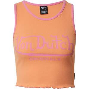 Von Dutch Originals Top 'ASHLEY' oranžová / starorůžová