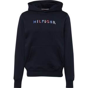 TOMMY HILFIGER Mikina námořnická modř / azurová / červená / bílá