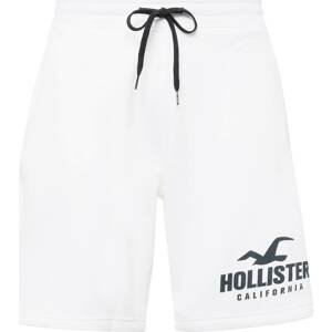 HOLLISTER Kalhoty černá / bílá