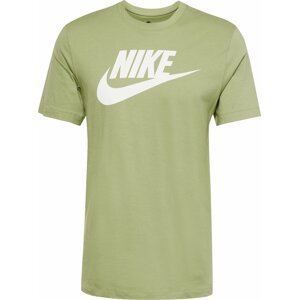 Nike Sportswear Tričko 'Futura' světle zelená / bílá