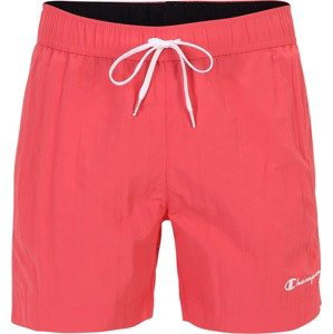 Champion Authentic Athletic Apparel Plavecké šortky tmavě růžová / bílá
