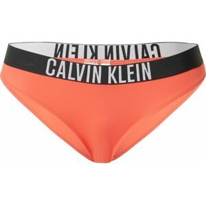 Calvin Klein Swimwear Spodní díl plavek svítivě oranžová / černá / offwhite