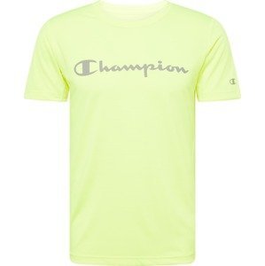 Champion Authentic Athletic Apparel Funkční tričko limone / tmavě šedá