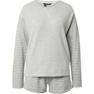 Lauren Ralph Lauren Pyžamo šedá / bílá
