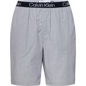 Calvin Klein Underwear Pyžamové kalhoty chladná modrá / černá / offwhite