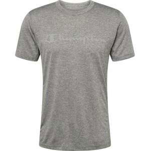Champion Authentic Athletic Apparel Funkční tričko kouřově šedá / černý melír