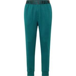 Calvin Klein Underwear Pyžamové kalhoty smaragdová / černá