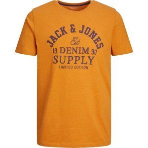 JACK & JONES Tričko bobule / oranžová