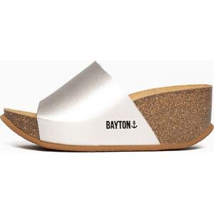 Bayton Pantofle 'Fuerte' stříbrná