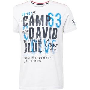 CAMP DAVID Tričko modrá / černá / bílá