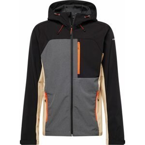 ICEPEAK Outdoorová bunda 'BROOKER' tmavě šedá / oranžová / broskvová / černá