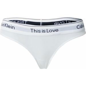 Calvin Klein Underwear Tanga světle šedá / černá / bílá