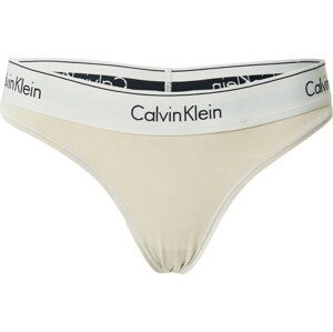 Calvin Klein Underwear Tanga režná / světle šedá / černá / bílá