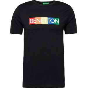 UNITED COLORS OF BENETTON Tričko světle žlutá / trávově zelená / černá / bílá