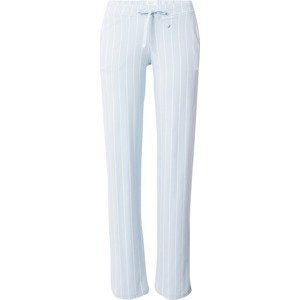 SCHIESSER Pyžamové kalhoty světlemodrá / bílá