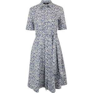 Lauren Ralph Lauren Petite Košilové šaty 'FINNBARR' kouřově modrá / tmavě modrá / světle růžová / bílá