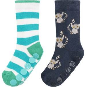 EWERS Ponožky námořnická modř / petrolejová / mix barev / bílá