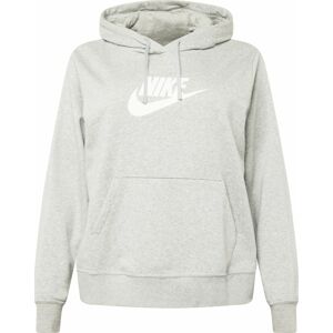 Nike Sportswear Mikina šedá / bílá