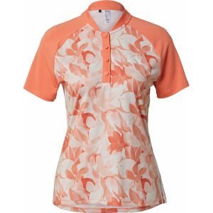 ADIDAS GOLF Funkční tričko korálová / pastelově oranžová / bílá