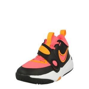 NIKE Sportovní boty 'HUSTLE' mandarinkoná / světle růžová / černá