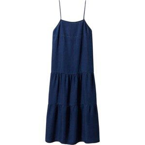 MANGO Letní šaty 'Mykonos' tmavě modrá