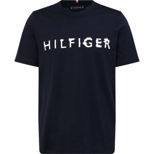 TOMMY HILFIGER Tričko námořnická modř / bílá