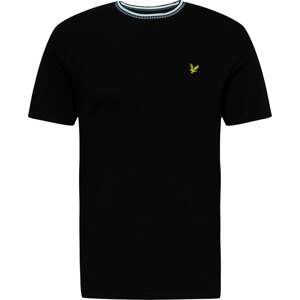 Lyle & Scott Tričko citronová / černá / bílá