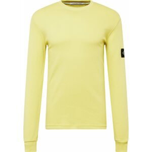 Calvin Klein Jeans Tričko žlutá / zlatě žlutá / černá / bílá