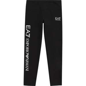 EA7 Emporio Armani Legíny černá / bílá